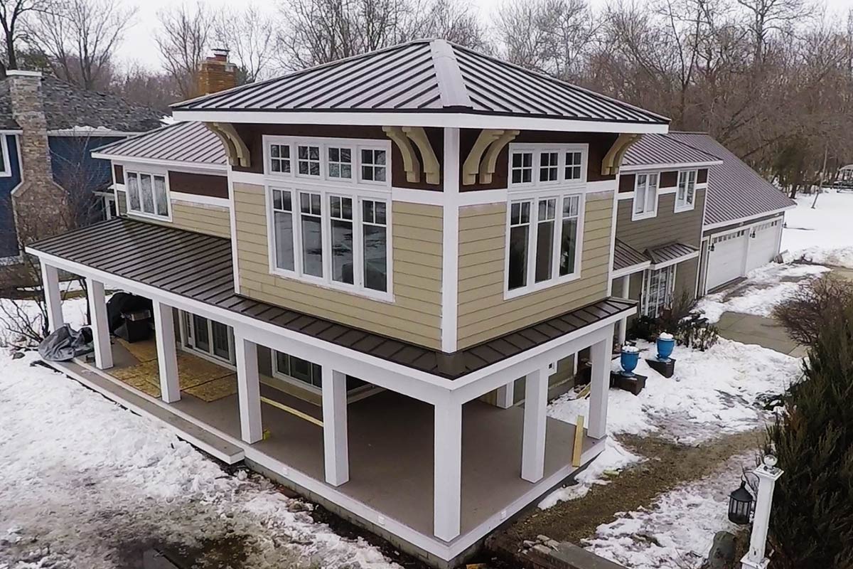 Metal Roof For House Addition - Oconomowoc - BCI Exteriors